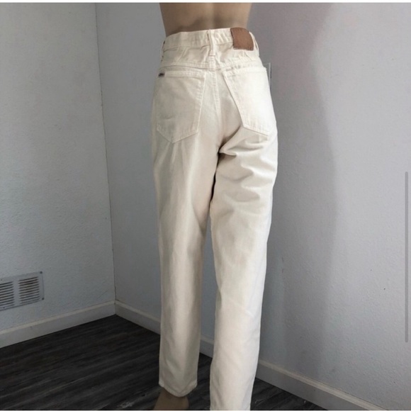 Zena Jean Cream High-Waisted Wide-Leg jeans - Picture 2 of 15